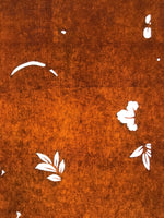 Antique Japanese Katagami Paper Kimono Stencil Katazome Leaf Plant Design C968