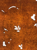 Antique Japanese Katagami Paper Kimono Stencil Katazome Leaf Plant Design C968
