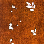 Antique Japanese Katagami Paper Kimono Stencil Katazome Leaf Plant Design C968