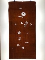 Antique Japanese Katagami Paper Kimono Stencil Katazome Leaf Plant Design C969