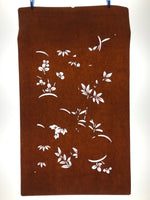 Antique Japanese Katagami Paper Kimono Stencil Katazome Leaf Plant Design C972