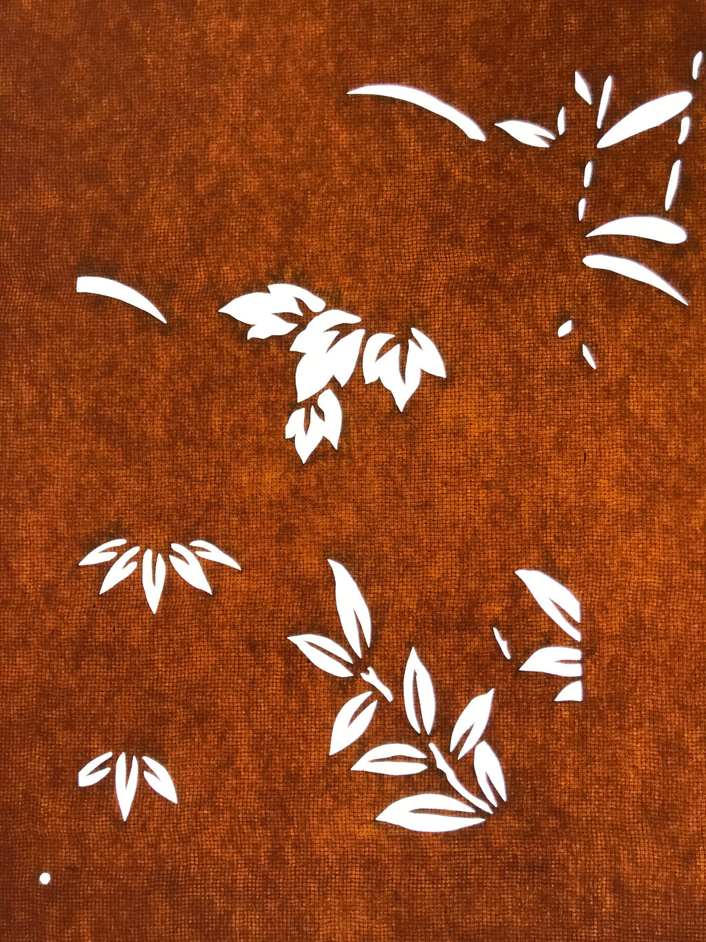 Antique Japanese Katagami Paper Kimono Stencil Katazome Leaf Plant Design C972