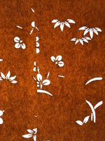 Antique Japanese Katagami Paper Kimono Stencil Katazome Leaf Plant Design C973