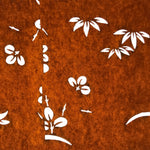 Antique Japanese Katagami Paper Kimono Stencil Katazome Leaf Plant Design C973