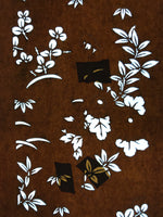 Antique Japanese Katagami Paper Kimono Stencil Katazome Leaf Plant Design C974