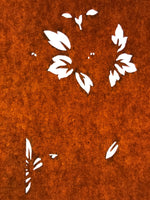 Antique Japanese Katagami Paper Kimono Stencil Katazome Leaf Plant Design C975