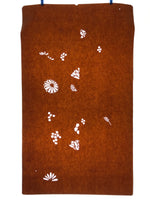 Antique Japanese Katagami Paper Kimono Stencil Katazome Leaf Plant Design C976