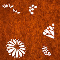 Antique Japanese Katagami Paper Kimono Stencil Katazome Leaf Plant Design C976