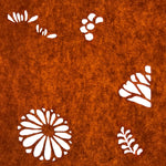 Antique Japanese Katagami Paper Kimono Stencil Katazome Leaf Plant Design C976