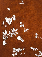 Antique Japanese Katagami Paper Kimono Stencil Katazome Leaf Plant Design C978