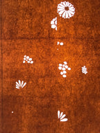 Antique Japanese Katagami Paper Kimono Stencil Katazome Leaf Plant Design C979