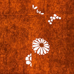 Antique Japanese Katagami Paper Kimono Stencil Katazome Leaf Plant Design C979