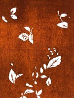 Antique Japanese Katagami Paper Kimono Stencil Katazome Leaf Plant Design C980