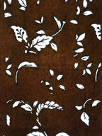 Antique Japanese Katagami Paper Kimono Stencil Katazome Leaf Plant Design C981