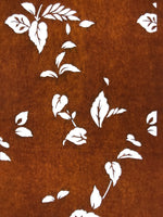 Antique Japanese Katagami Paper Kimono Stencil Katazome Leaf Plant Design C983