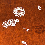 Antique Japanese Katagami Paper Kimono Stencil Katazome Leaf Plant Flowers C984