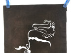 Antique Japanese Katagami Paper Kimono Stencil Katazome Lily Yuri Flower A672