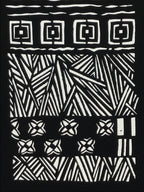 Antique Japanese Katagami Paper Kimono Stencil Katazome Nature Pattern A793