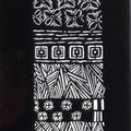 Antique Japanese Katagami Paper Kimono Stencil Katazome Nature Pattern A793