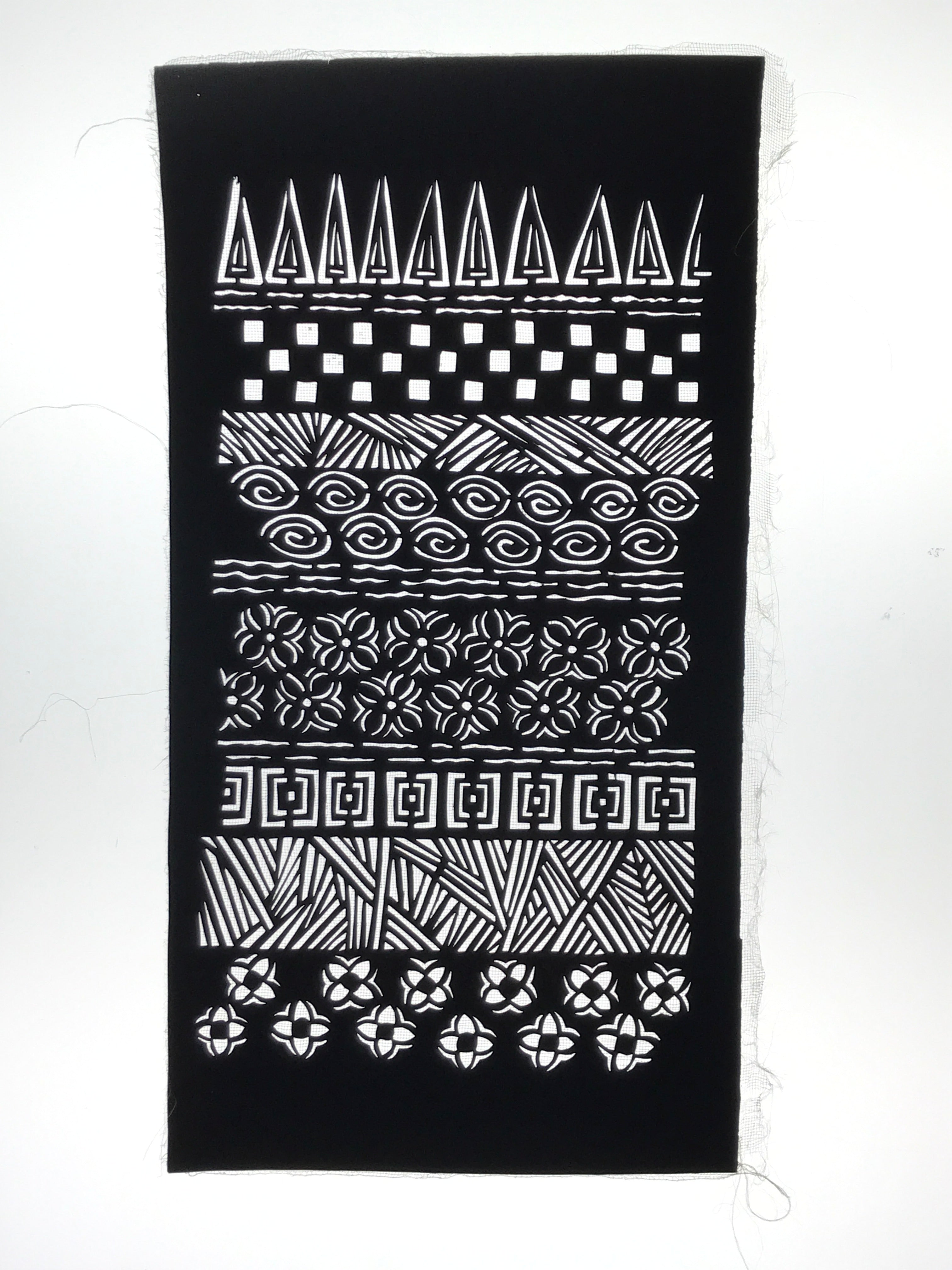 Antique Japanese Katagami Paper Kimono Stencil Katazome Nature Patterns A789