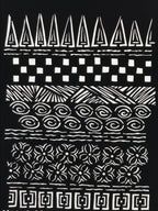 Antique Japanese Katagami Paper Kimono Stencil Katazome Nature Patterns A789