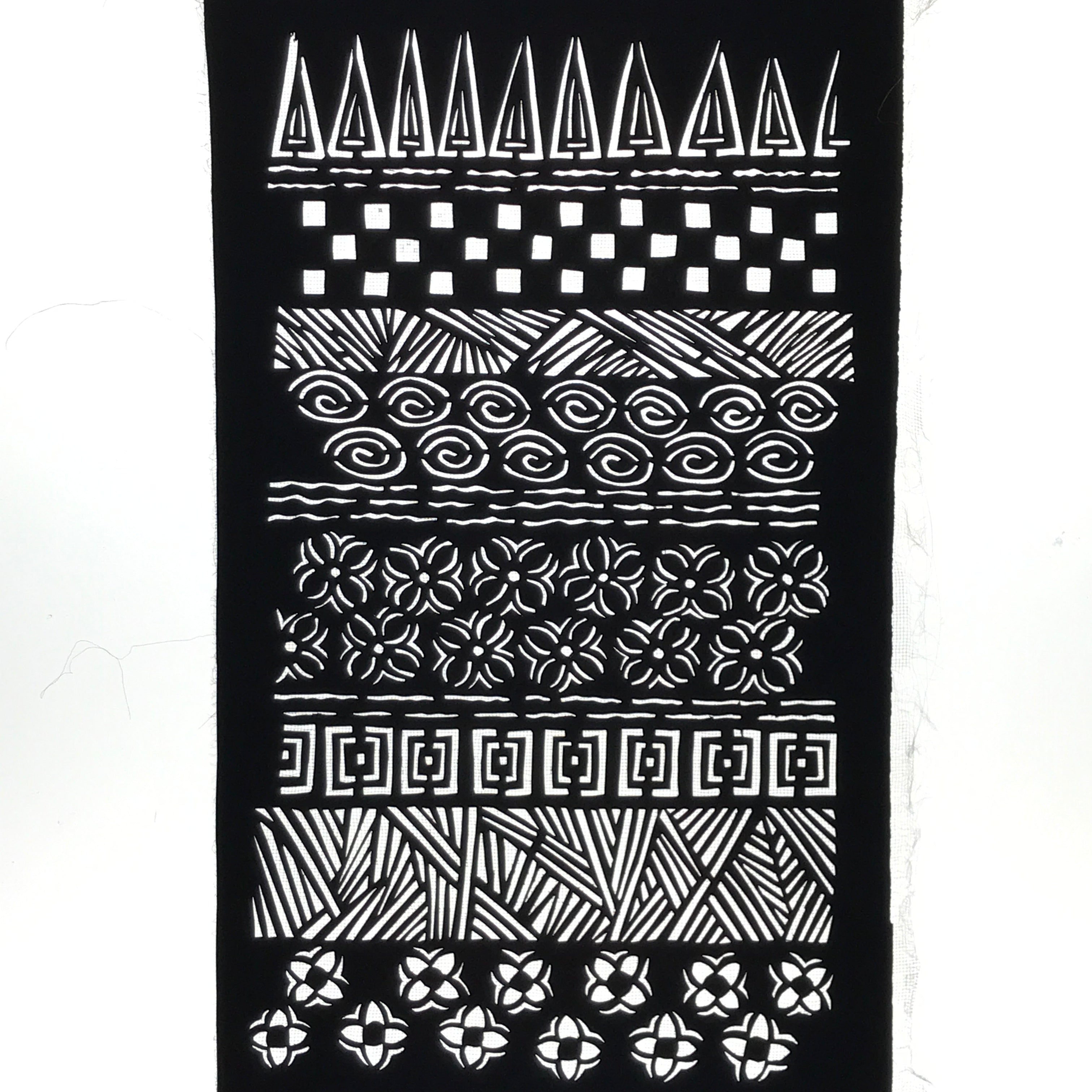 Antique Japanese Katagami Paper Kimono Stencil Katazome Nature Patterns A789