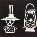 Antique Japanese Katagami Paper Kimono Stencil Katazome Oil Lanterns Lamps A769