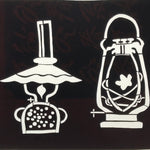 Antique Japanese Katagami Paper Kimono Stencil Katazome Oil Lanterns Lamps A769