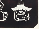 Antique Japanese Katagami Paper Kimono Stencil Katazome Oil Lanterns Lamps A809