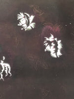 Antique Japanese Katagami Paper Kimono Stencil Katazome Peony Botan Design C916