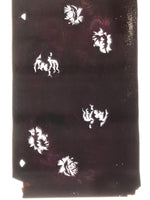 Antique Japanese Katagami Paper Kimono Stencil Katazome Peony Botan Design C916