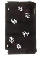 Antique Japanese Katagami Paper Kimono Stencil Katazome Peony Botan Design C916