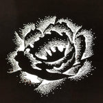 Antique Japanese Katagami Paper Kimono Stencil Katazome Peony Botan Design C917