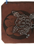 Antique Japanese Katagami Paper Kimono Stencil Katazome Peony Botan Flower A666