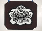 Antique Japanese Katagami Paper Kimono Stencil Katazome Peony Botan Flower A667