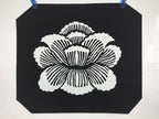 Antique Japanese Katagami Paper Kimono Stencil Katazome Peony Botan Flower A667