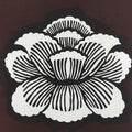 Antique Japanese Katagami Paper Kimono Stencil Katazome Peony Botan Flower A667