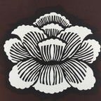 Antique Japanese Katagami Paper Kimono Stencil Katazome Peony Botan Flower A667