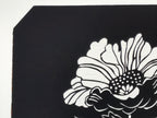 Antique Japanese Katagami Paper Kimono Stencil Katazome Peony Botan Flower A782