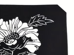 Antique Japanese Katagami Paper Kimono Stencil Katazome Peony Botan Flower A782