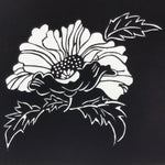 Antique Japanese Katagami Paper Kimono Stencil Katazome Peony Botan Flower A782