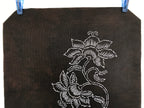 Antique Japanese Katagami Paper Kimono Stencil Katazome Peony Botan Flowers A653