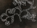 Antique Japanese Katagami Paper Kimono Stencil Katazome Peony Botan Flowers A653