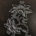 Antique Japanese Katagami Paper Kimono Stencil Katazome Peony Botan Flowers A653