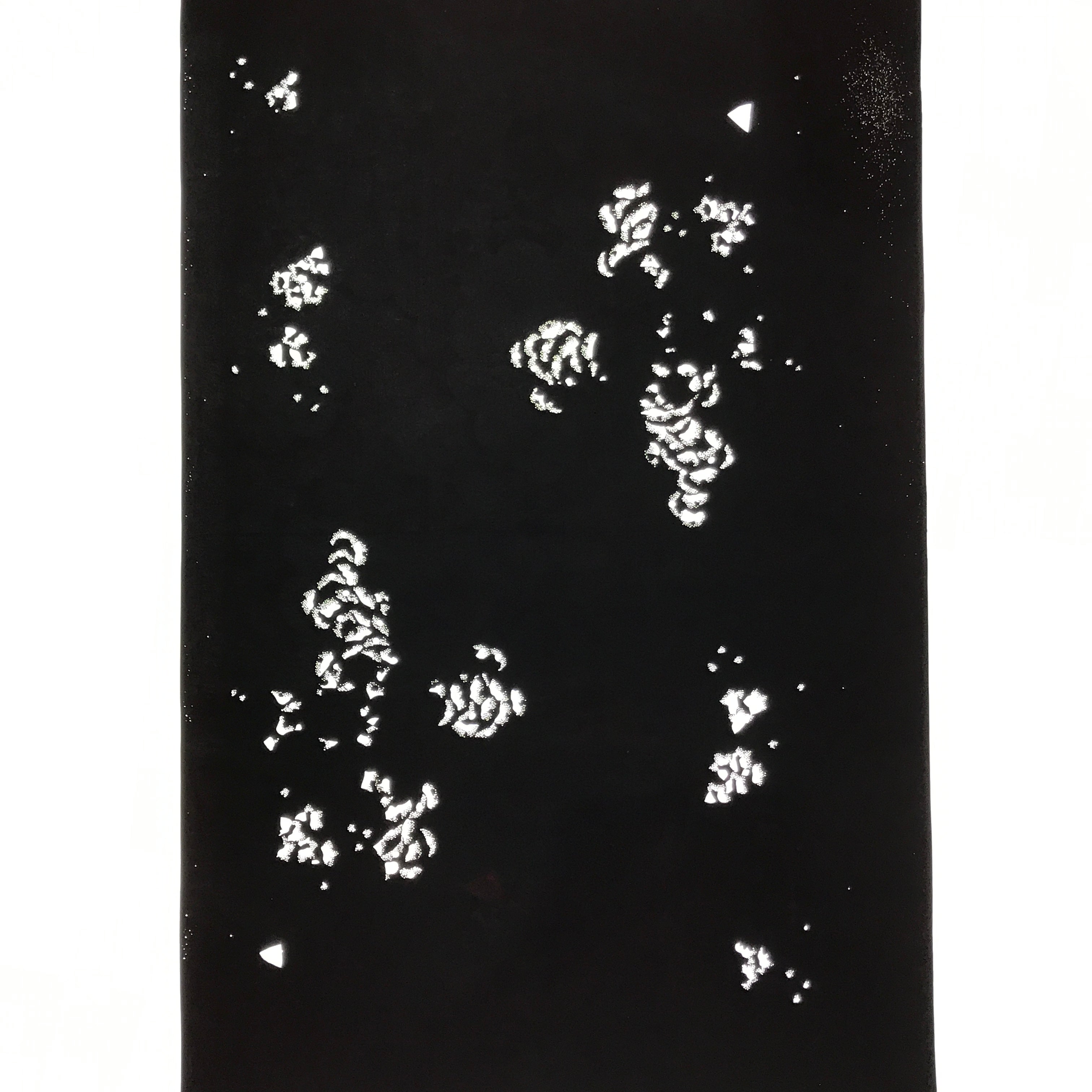 Antique Japanese Katagami Paper Kimono Stencil Katazome Peony Botan Petals C924