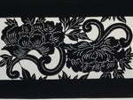 Antique Japanese Katagami Paper Kimono Stencil Katazome Peony Flower Botan A803