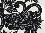 Antique Japanese Katagami Paper Kimono Stencil Katazome Peony Flower Botan A803