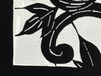 Antique Japanese Katagami Paper Kimono Stencil Katazome Peony Flower Botan A803