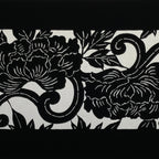 Antique Japanese Katagami Paper Kimono Stencil Katazome Peony Flower Botan A803