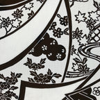Antique Japanese Katagami Paper Kimono Stencil Katazome Peony Pine House C966
